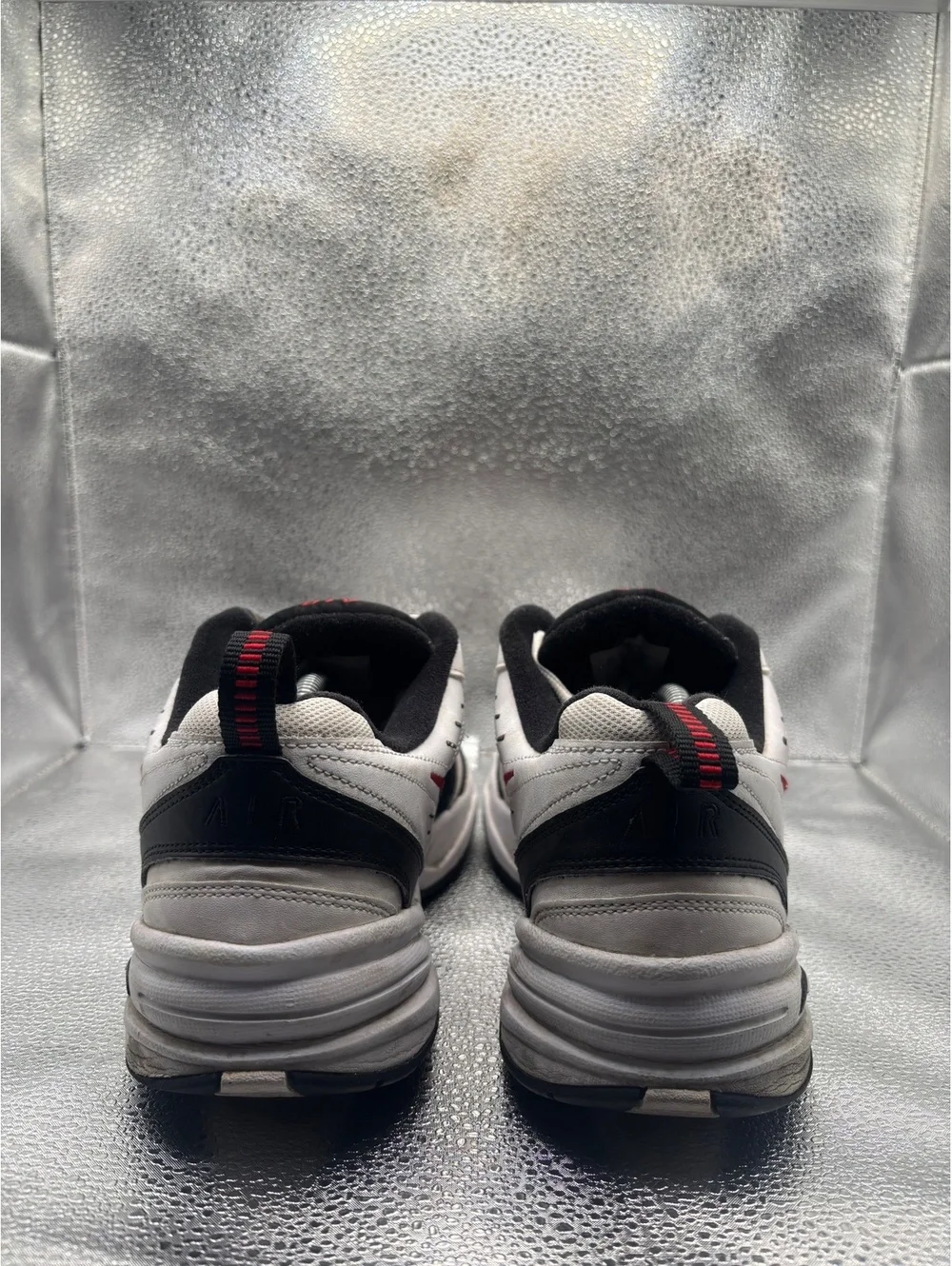 Nike air monarch IV black overlays